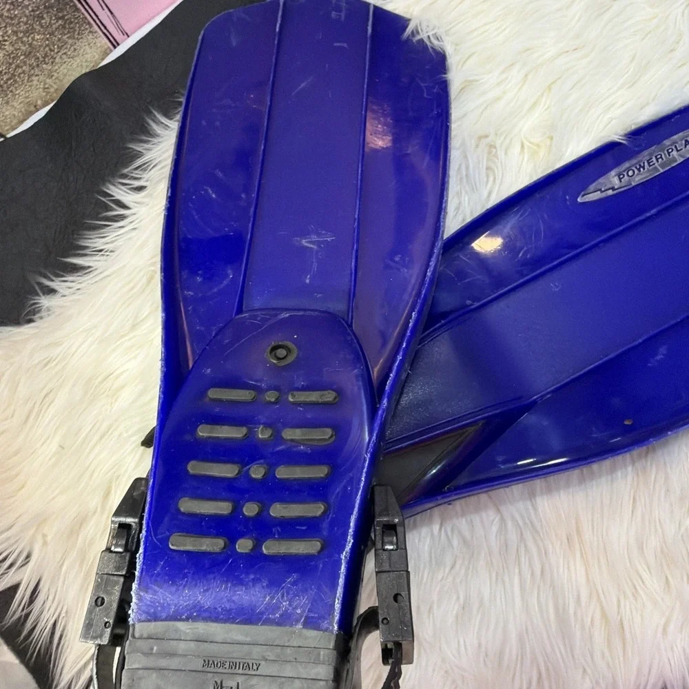 Power Play International Divers Blue Swim Fins Swimming‎ Flippers